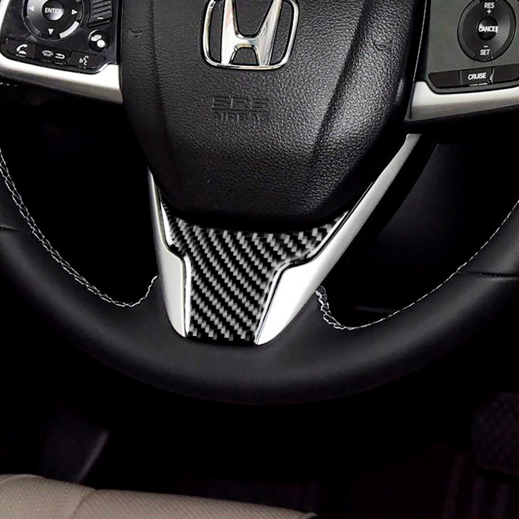 适用于本田十代思域方向盘碳纤维10代思域内饰改装饰品贴片亮片|ru