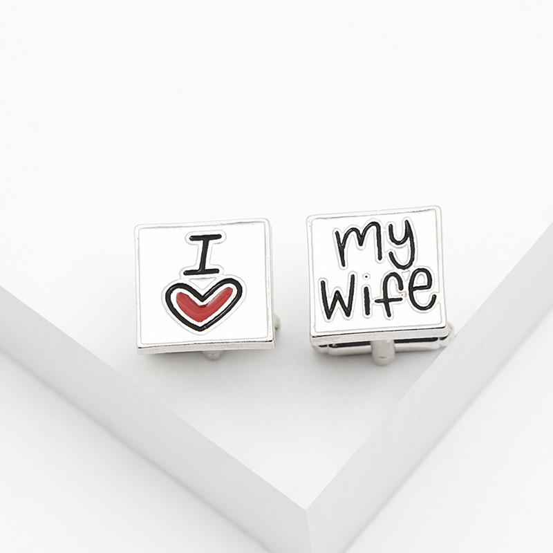 Anniversary, Business, Travel Occasion Fashion Geometric Glass Plating Unisex Cufflinks