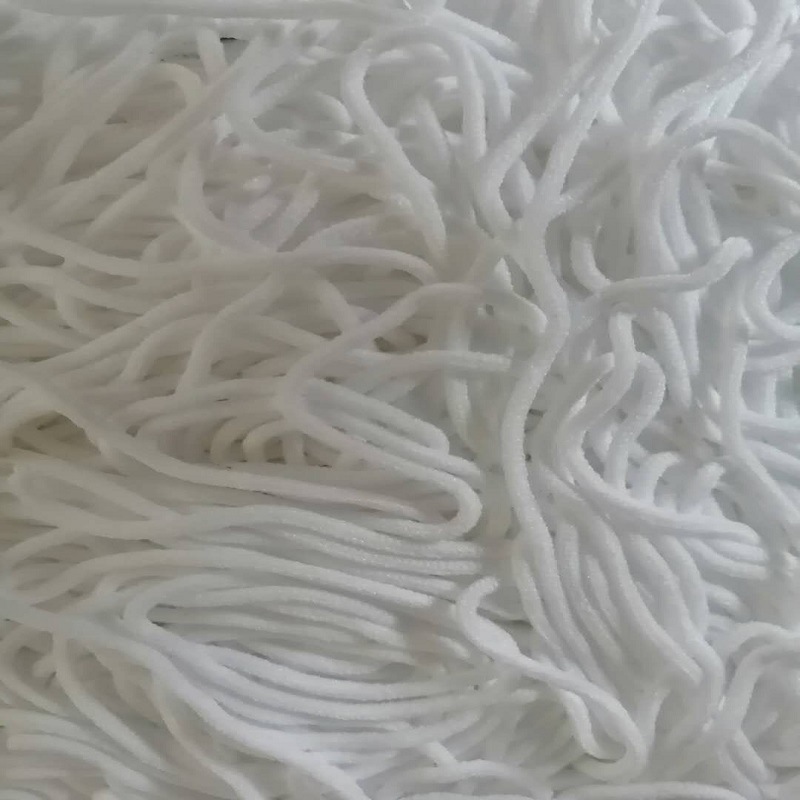 3mm一次性口罩绳白色松紧油芯带耳根带氨纶材质厂家相销