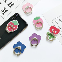 韩国ins泫雅风小花朵指环扣可爱草莓亚克力手机指环桌面支架定制