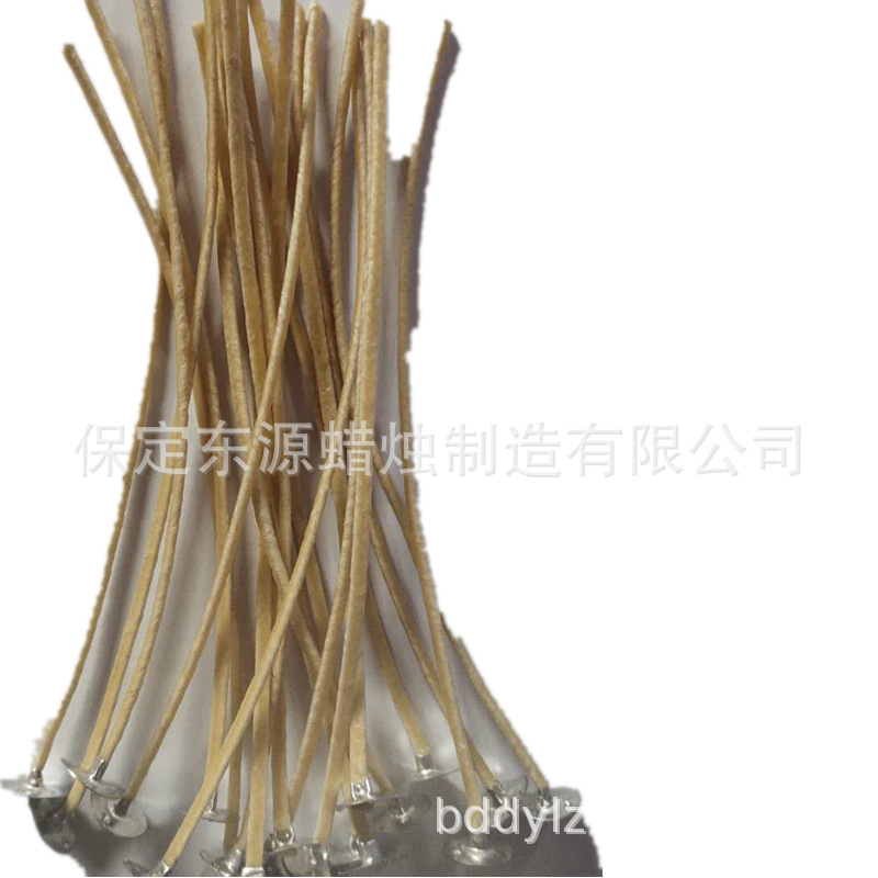 【工厂特卖】赤华2毫米蜡烛芯 DIY手工香薰 100根麻纤维裹蜂蜡
