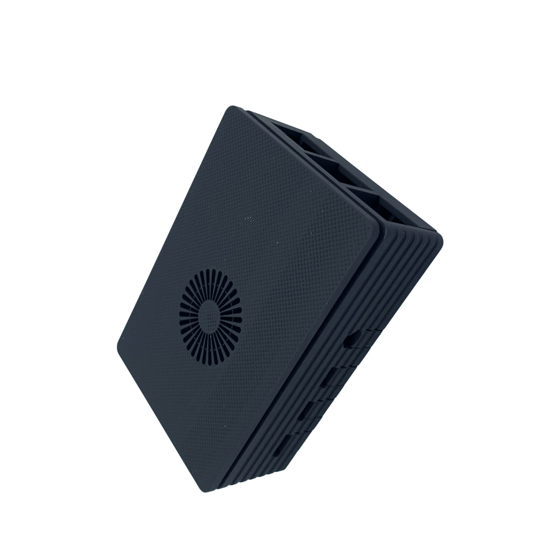 Корпус из ABS черного цвета для Raspberry Pi 4 поколения B + вентилятор, корпус защитный для Raspberry Pi 4B
