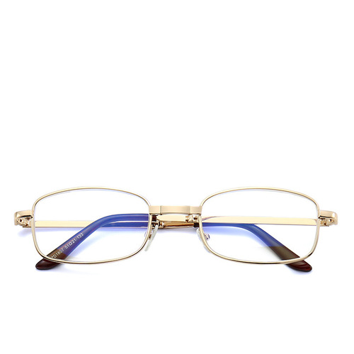 New European and American Cross-Border Folding Presbyopic Glasses for Men – Metal Anti-Blue Light Presbyopic Eyewear, Portable Design for Seniors – Factory Wholesale