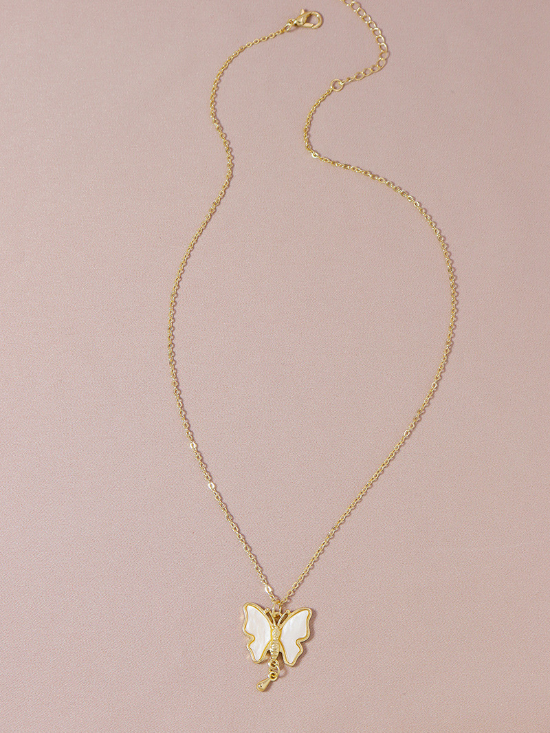 Fashion cute butterfly womenu0027s necklace wholesale