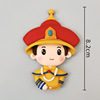 Emperor Queen Cake Decoration Chinese Antique Emperor Empress Soft Pottery Doll Plug-In Card