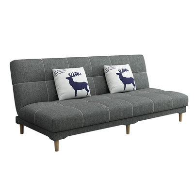 北歐布藝沙發網紅款出租房單身公寓雙人三人小戶型折疊沙發床兩用