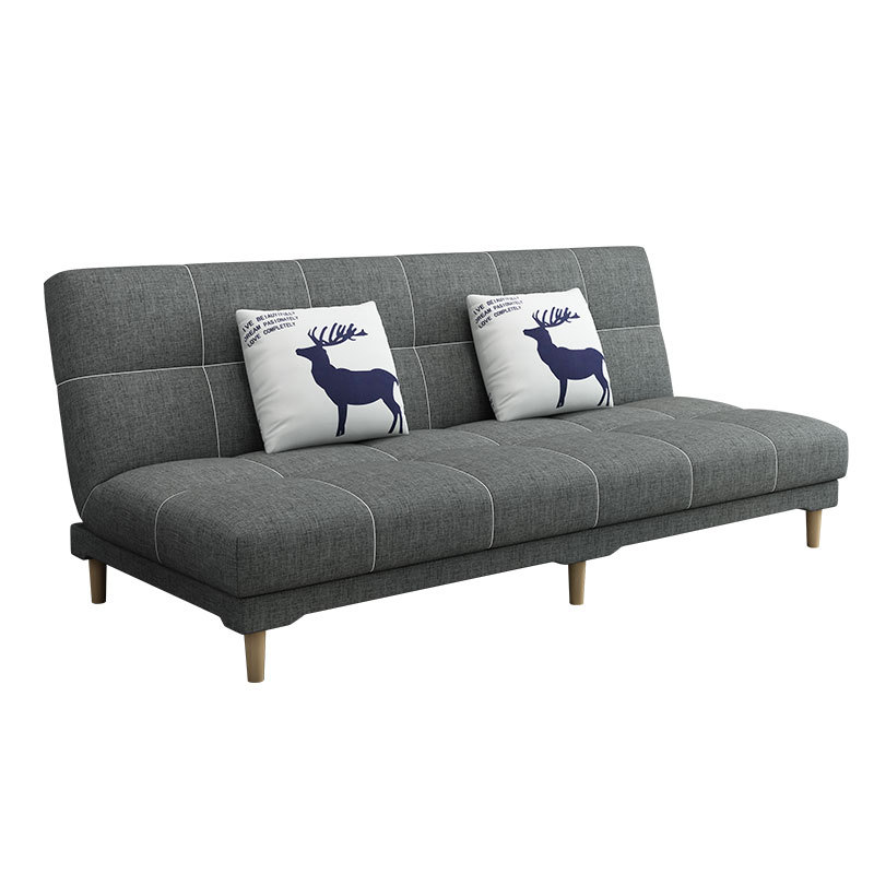 北歐布藝沙發網紅款出租房單身公寓雙人三人小戶型折疊沙發床兩用