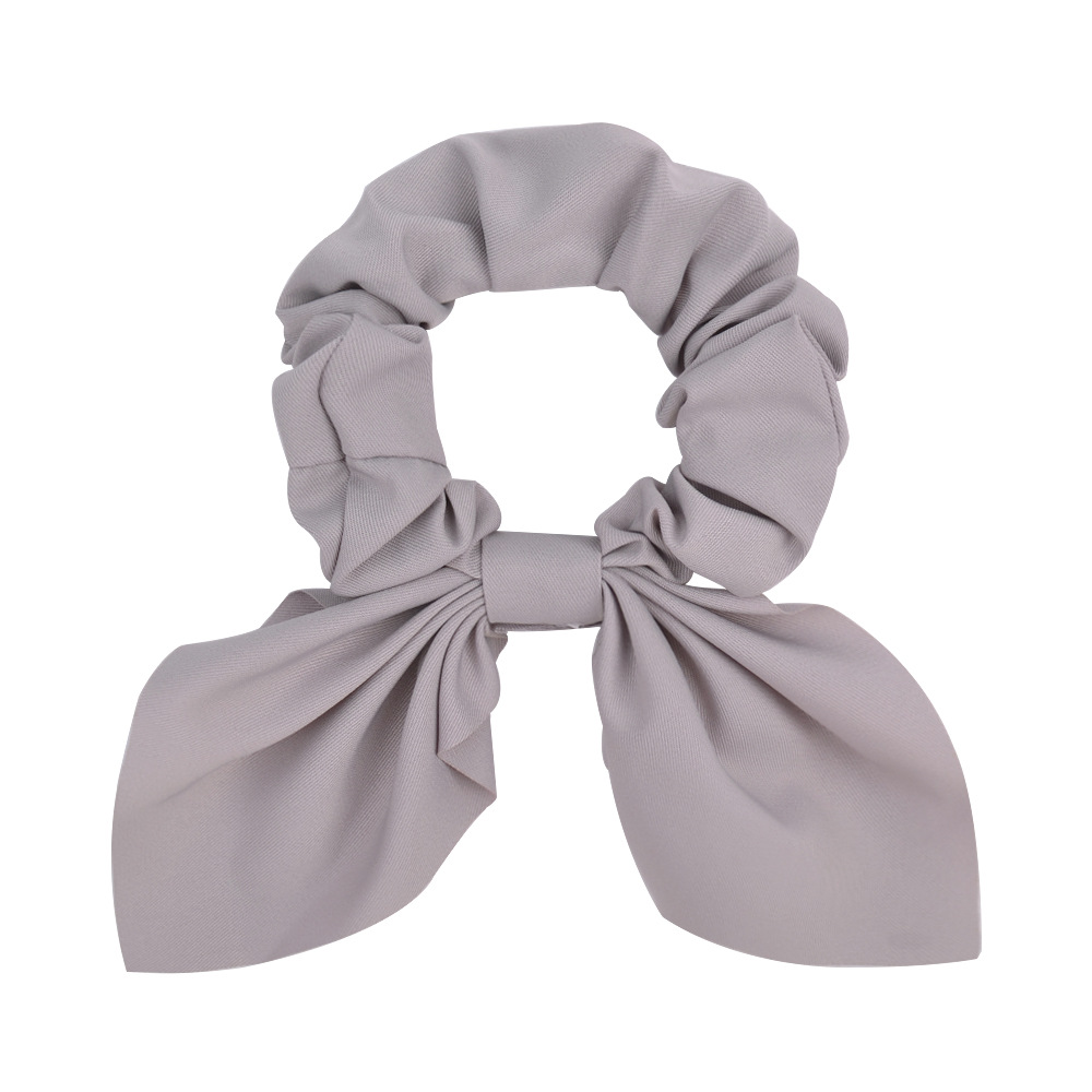 Simple Rabbit Ears Silk Satin Hair Scrunchies display picture 6