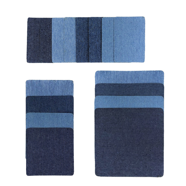 厂家直销牛仔布贴衣服肘部裤子膝盖耐磨背胶补丁贴外贸热销修补贴