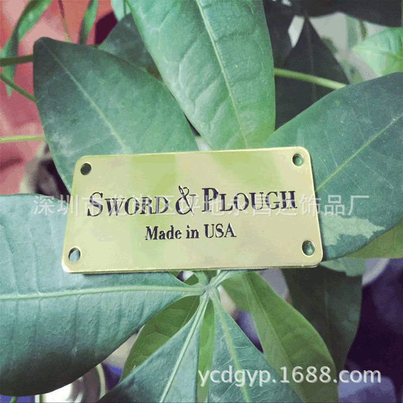 箱包不锈钢标牌铭牌 家具标牌 安装在箱子上的金属牌子定做