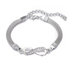 Fashionable silver silver bracelet, jewelry, European style, simple and elegant design, wholesale