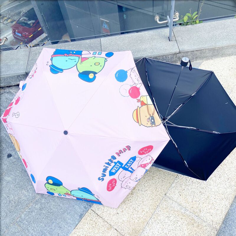 New Corner Umbrella Ultra-Light 70% off Hand-Opened Mini Cute Vinyl Sunshade Sun Protection Rain or Shine Uv Protection