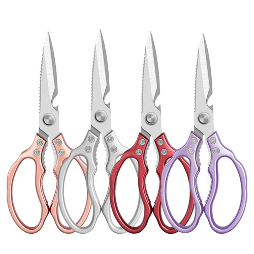 Lin Taizuo SK5 lotus scissors stainless steel multi-functional kitchen scissors strong chicken bone household scissors all-steel scissors