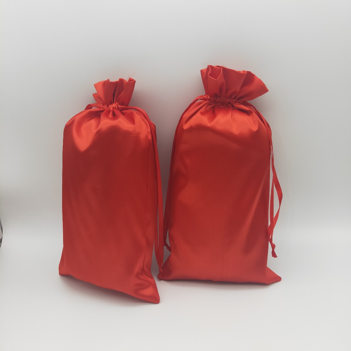 批发色丁布袋束口 定做丝绸抽绳袋双层首饰收纳袋可印logo包邮|ru