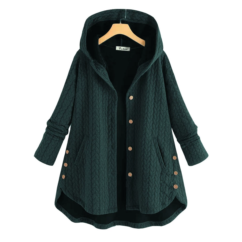 Fashionable solid jacket with hood, wish, 2023
