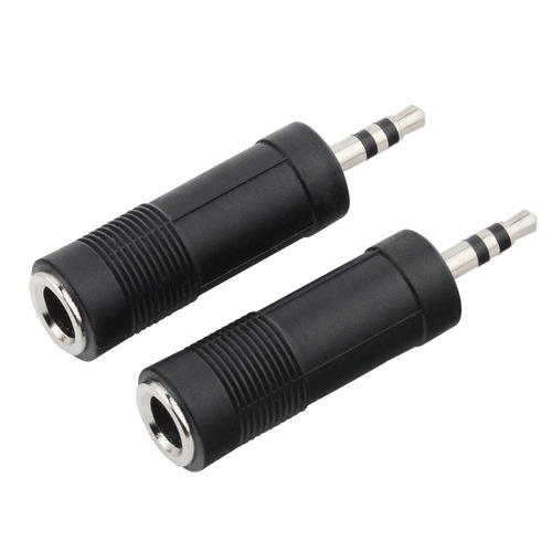 Audio adapter 3.5mm to 6.5mm microphone adapter headset to microphone male to female audio converter plug