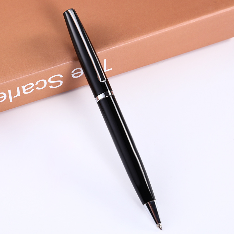 Fábrica al por mayor de negocios bolígrafo pluma de metal pluma de aceite mediano bolígrafo personalizado Hotel publicidad pluma regalo de negocios