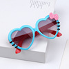 Children's cute sunglasses, cartoon sun protection cream, glasses heart-shaped, UF-protection, new collection