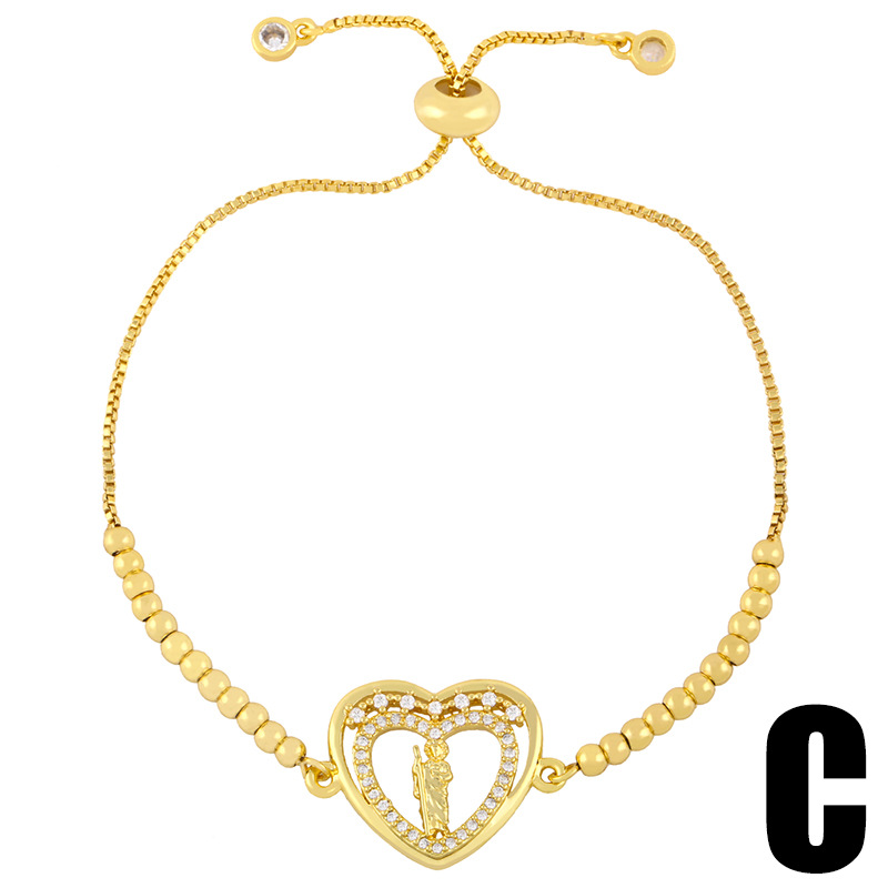 micro-inlaid zircon arrow bracelet