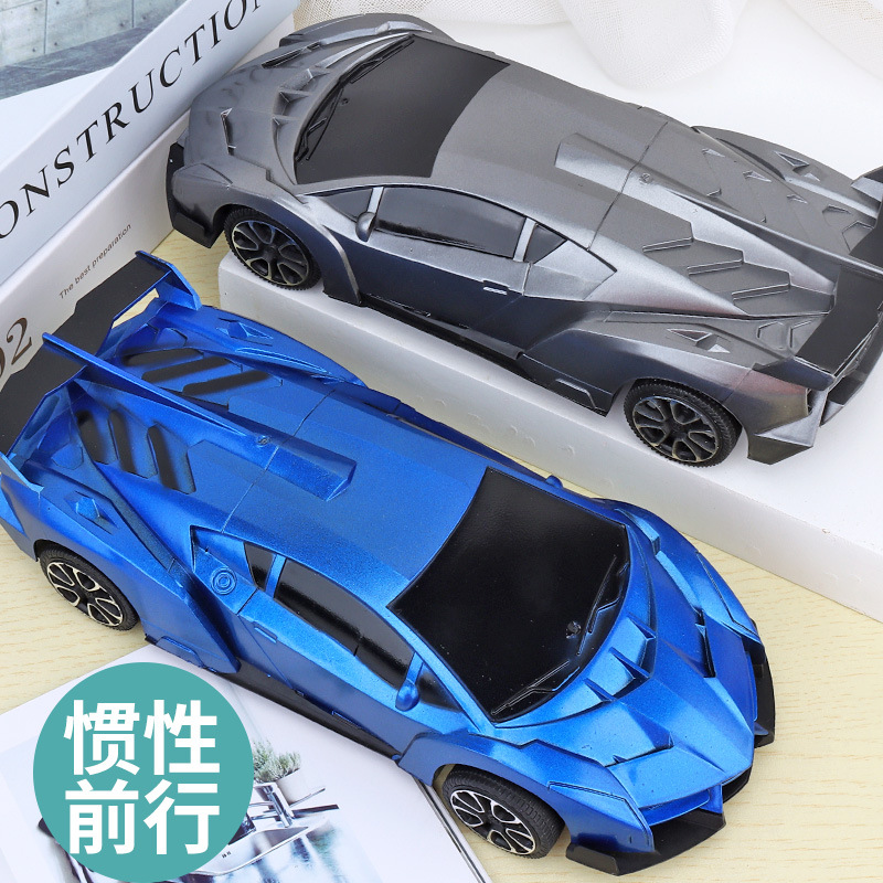 儿童玩具汽车兰博基尼模型惯性车 地摊热卖1:20大号赛车跑车|ru