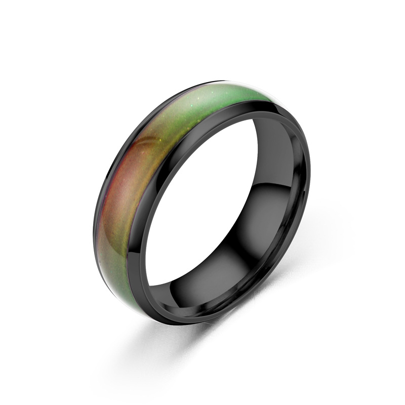 Fashion New Glazed Seven Color Changing Ring display picture 6
