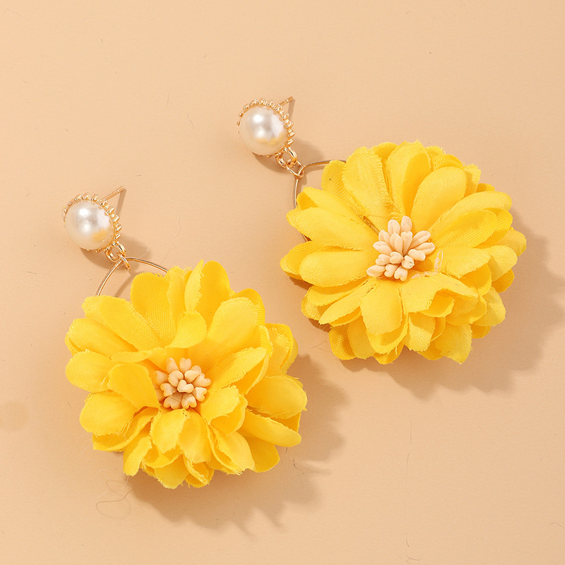 Fashion Daisy Alloy No Inlaid Earrings display picture 8