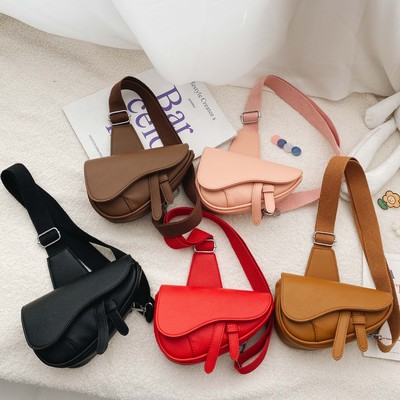 儿童斜挎包宝宝时尚女童包公主可爱小包包男童休闲复古胸包小背包|ms