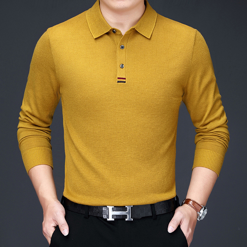 Autumn knitted solid color sweater