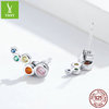 Platinum earrings, Aliexpress, silver 925 sample, simple and elegant design, wholesale
