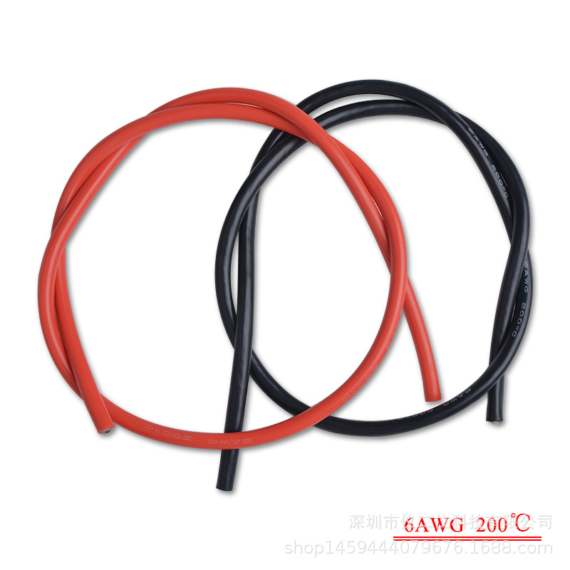 OM航模/耐gao温大电流电池电机线/22 20 18 16 14 12 10AWG硅胶线