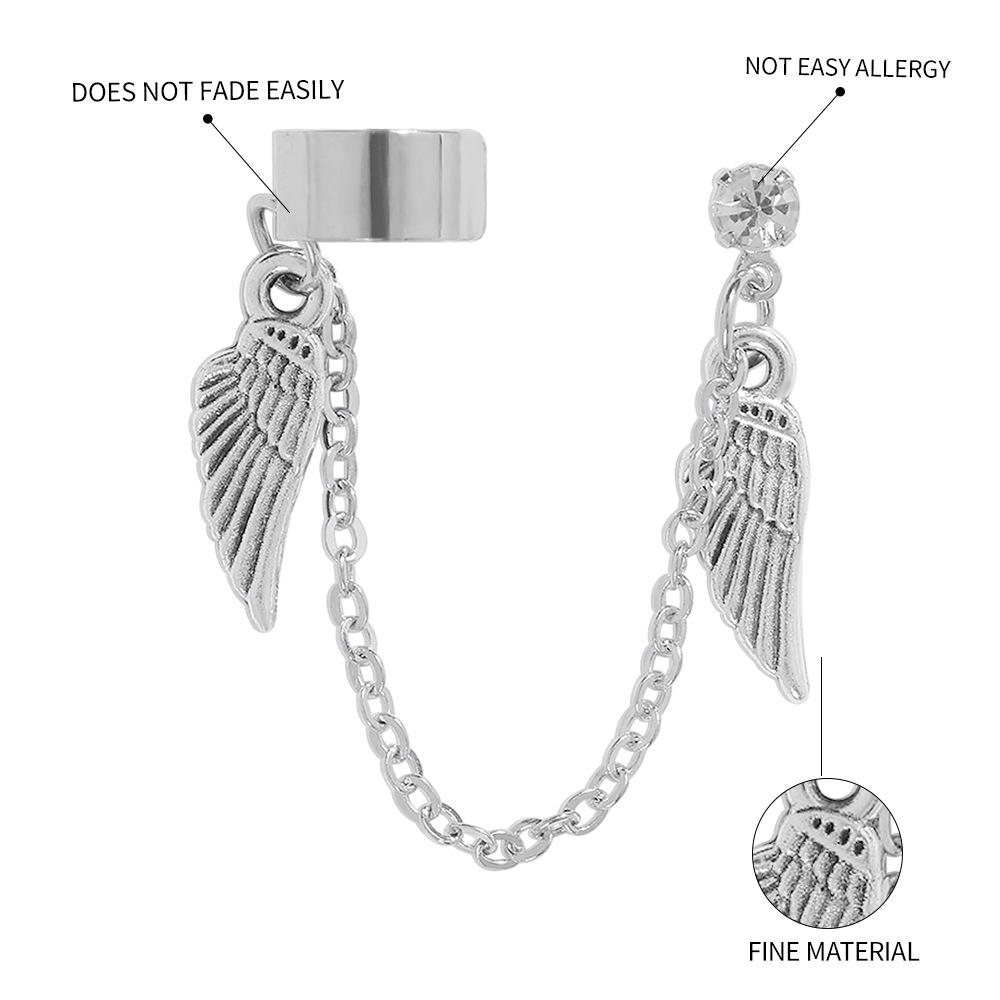 New Wing Exaggerated Retro High-end Earrings display picture 5