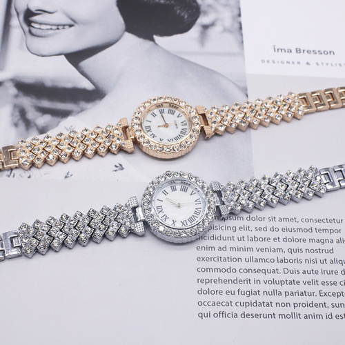 wristwatch set watch ladies bracelet watch set foreign trade diamond watches women