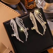 韓國精致滿鑽翅膀耳扣時尚氣質網紅耳環2020年新款潮耳飾S925銀針