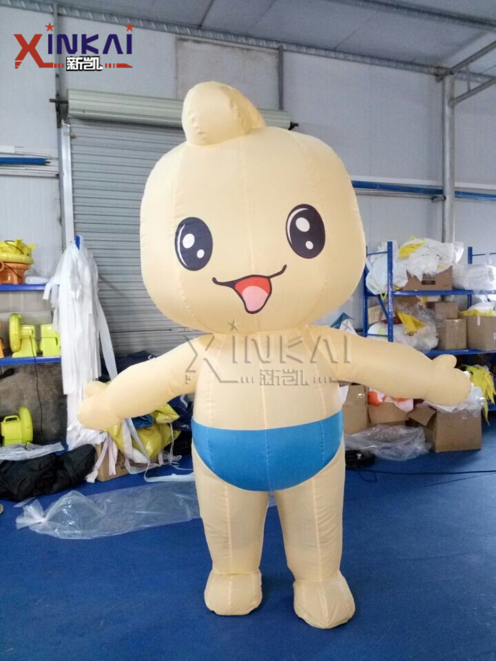 可定制充气广告模型 加厚牛津布充气卡通宝宝 活动行走卡通气模