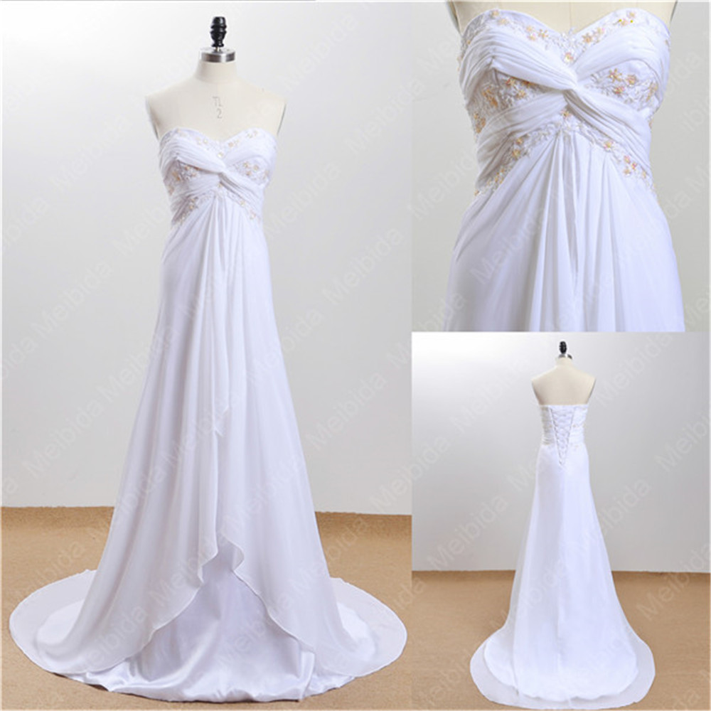 2022 white ivory embroidered bridesmaid dress chiffon evening gown ball party wedding dress studio photography clothing