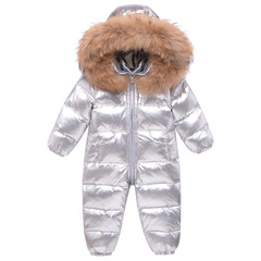 Baby down jacket set for boys and girls, direct sale from the manufacturer, thick down suit for infants and toddlers, suitable for outdoor wear