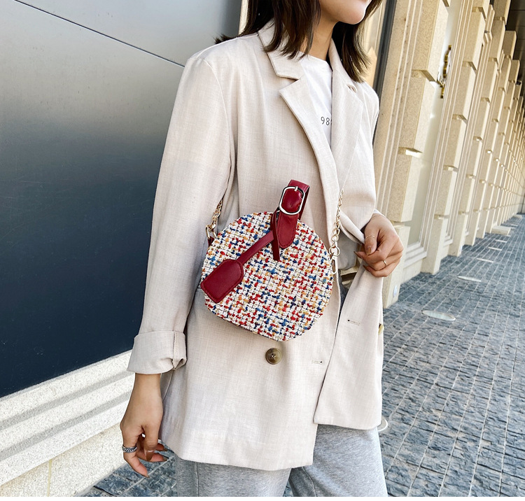 Korean Fashion Single Shoulder Messenger Small Round Bag display picture 2