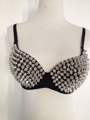 Factory Direct Nightclub Nail Bra Angel Wings Bra Top Bar Dancer Costume Handmade Bra