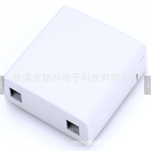 Type 86 Fiber Optic Desktop Box, Dual-Port Fiber Optic Wall Socket Box, 86 Fiber Optic Junction Box, Surface-Mounted Fiber Optic Panel Box