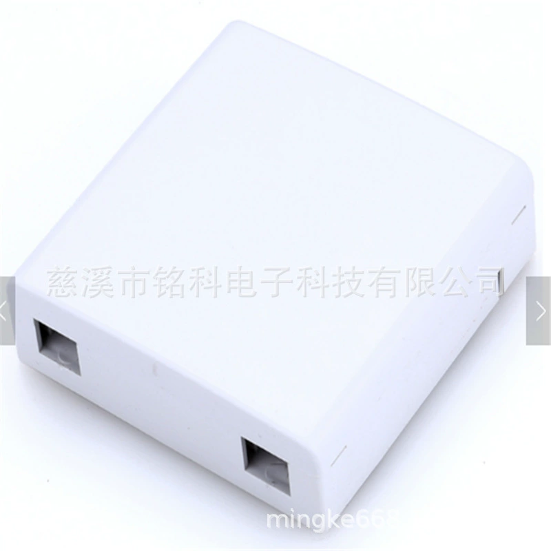 Настольная коробка с оптоволокном типа 86, настенная розетка с двумя портами для оптоволокна, распределительная коробка с оптоволокном 86, настенная панель для оптоволокна