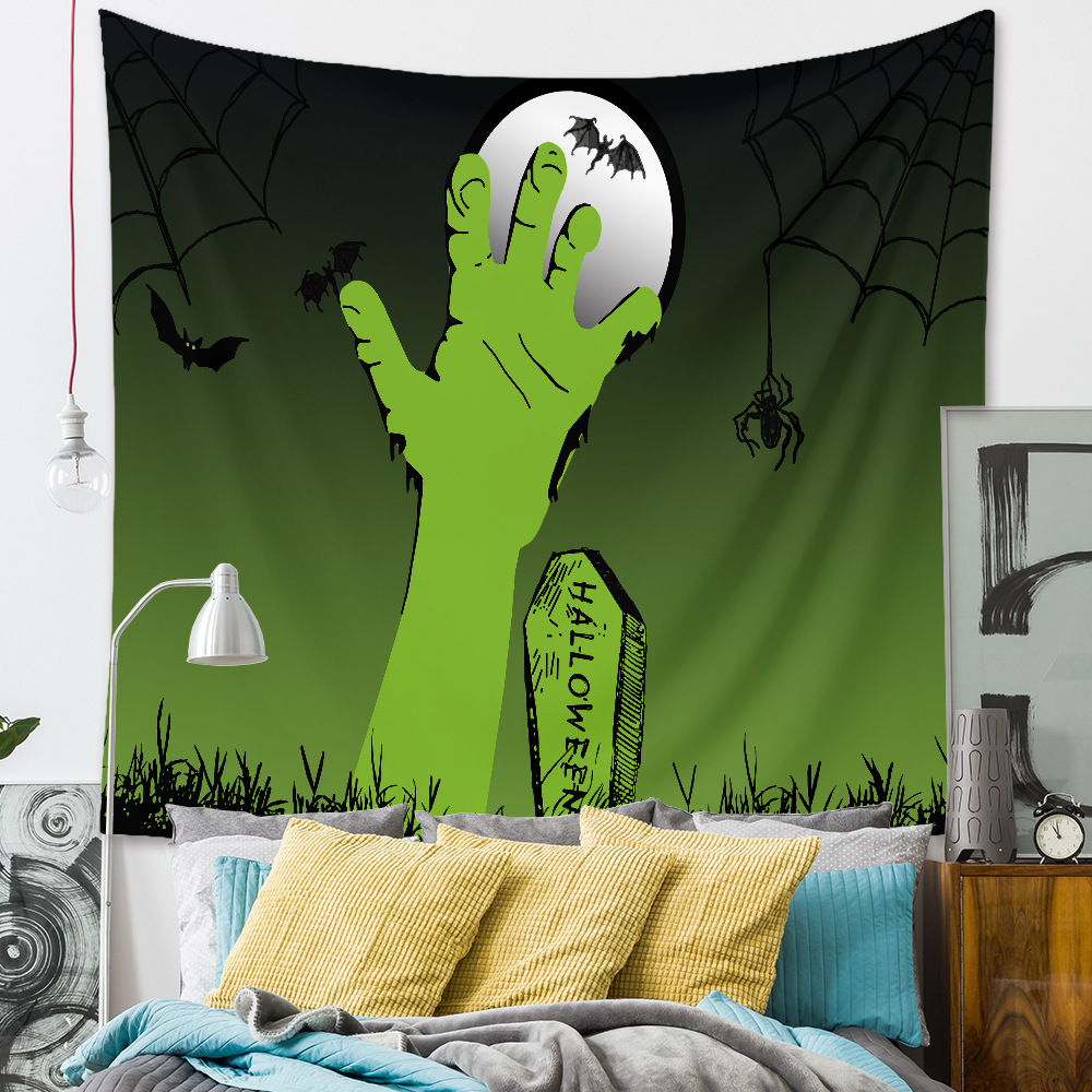 Halloween Room Wall Decoration Background Cloth Fabric Painting Tapestry Wholesale Nihaojewelry display picture 45