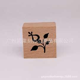 2020木质印章定制 方形圆形木质印章 木头印章 卡通圣诞印章系列