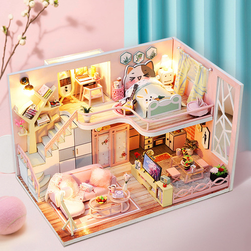 DIY Small House Manufacturer Wholesale, Qixi Valentine's Day Birthday Creative Gift Brainy Toy Handmade Building Model