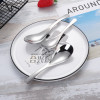 304 Stainless Steel Spoon Western Restaurant Thicked Skeleton Coffee Spoon Children's Spoon