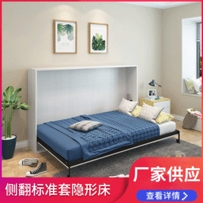 家用办公室收纳床 标准款侧翻整套隐形床 韩式折叠床五金配件