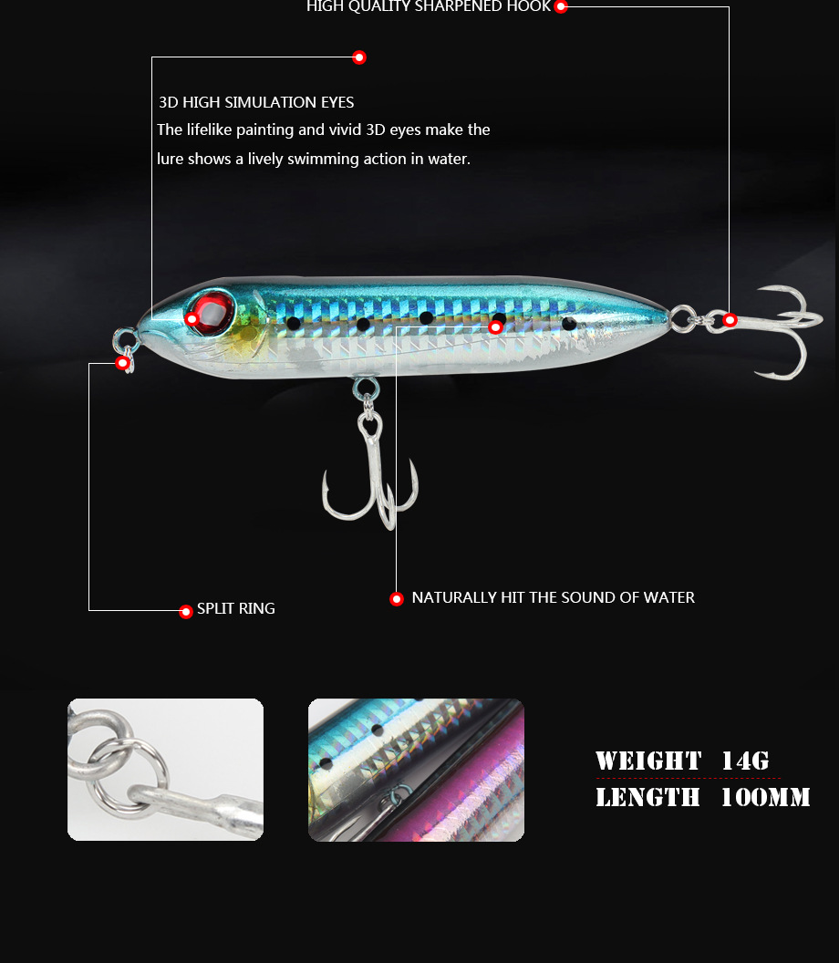 Shallow Diving Minnow Lures Sinking Minnow Baits Fresh Water Bass Swimbait Tackle Gear