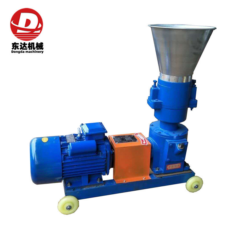 牛羊秸秆饲料颗粒机 生物质环模颗粒机 家用鱼饲料颗粒机鸡饲料机