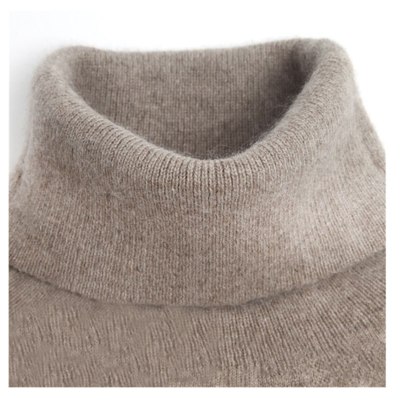 [一件代发】秋冬新款女高领修身套头毛衣大码针织衫打底衫半高领