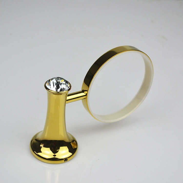 Набор щеток для унитаза Diamond Golden с держателем для ванной из сплава, полка для щетки для туалета, держатель для щеток