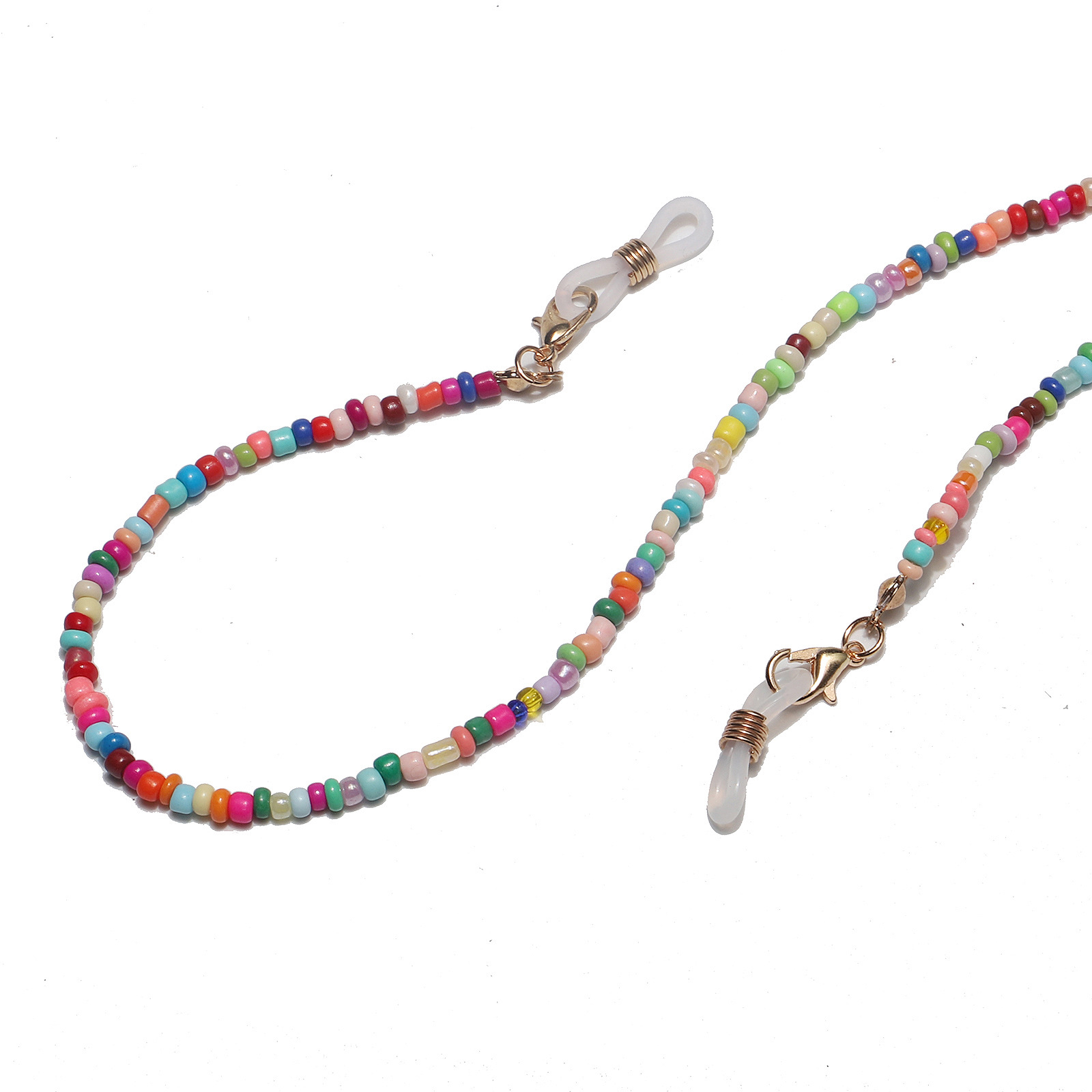 Fashion Handmade Chain Mixed Color Rice Bead Glasses Chain Wholesale Nihaojewelry display picture 2